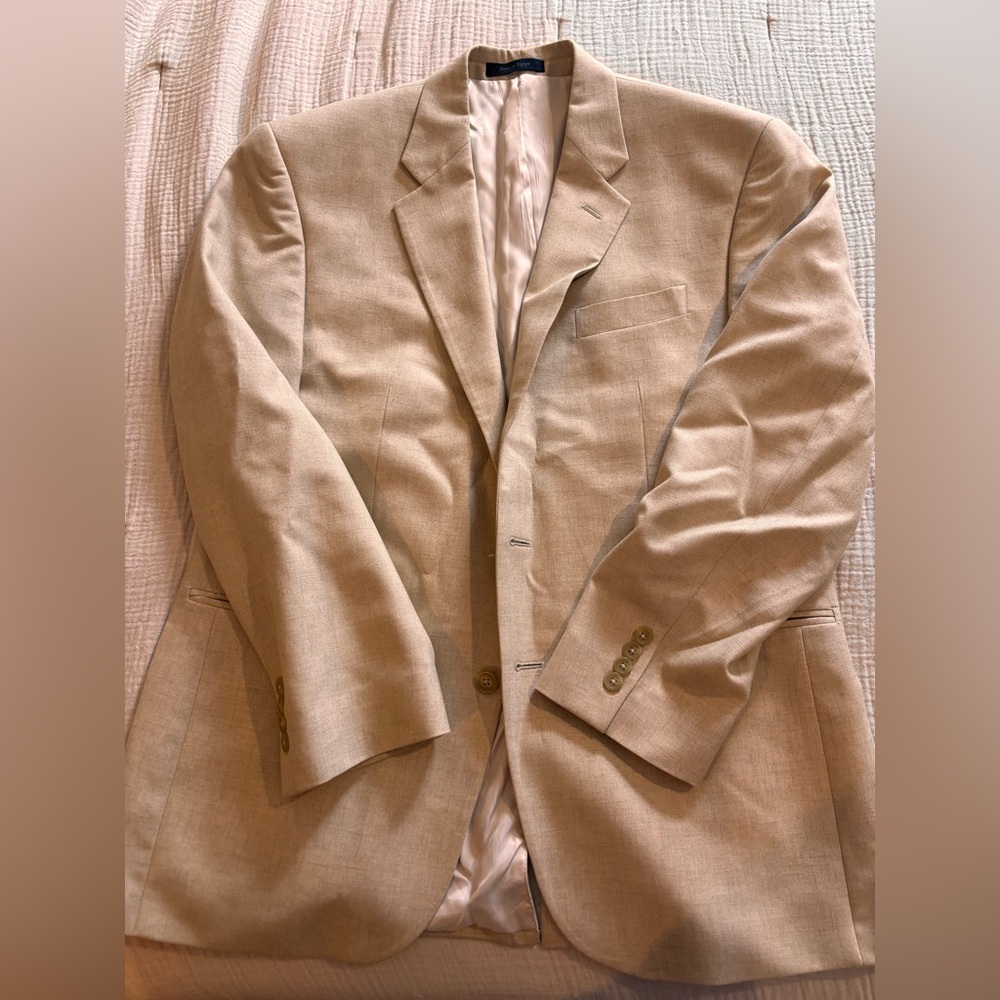Men’s 42R Chaps Khaki Tan Lightweight Sports Coat Blazer